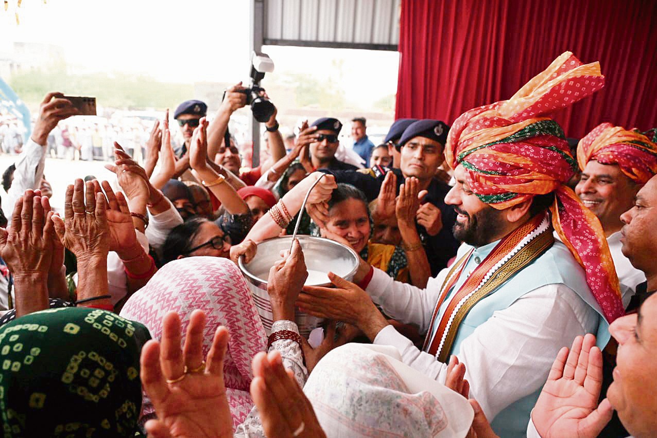 Milk of Honour: CM Saini's Humble Kiloi Welcome