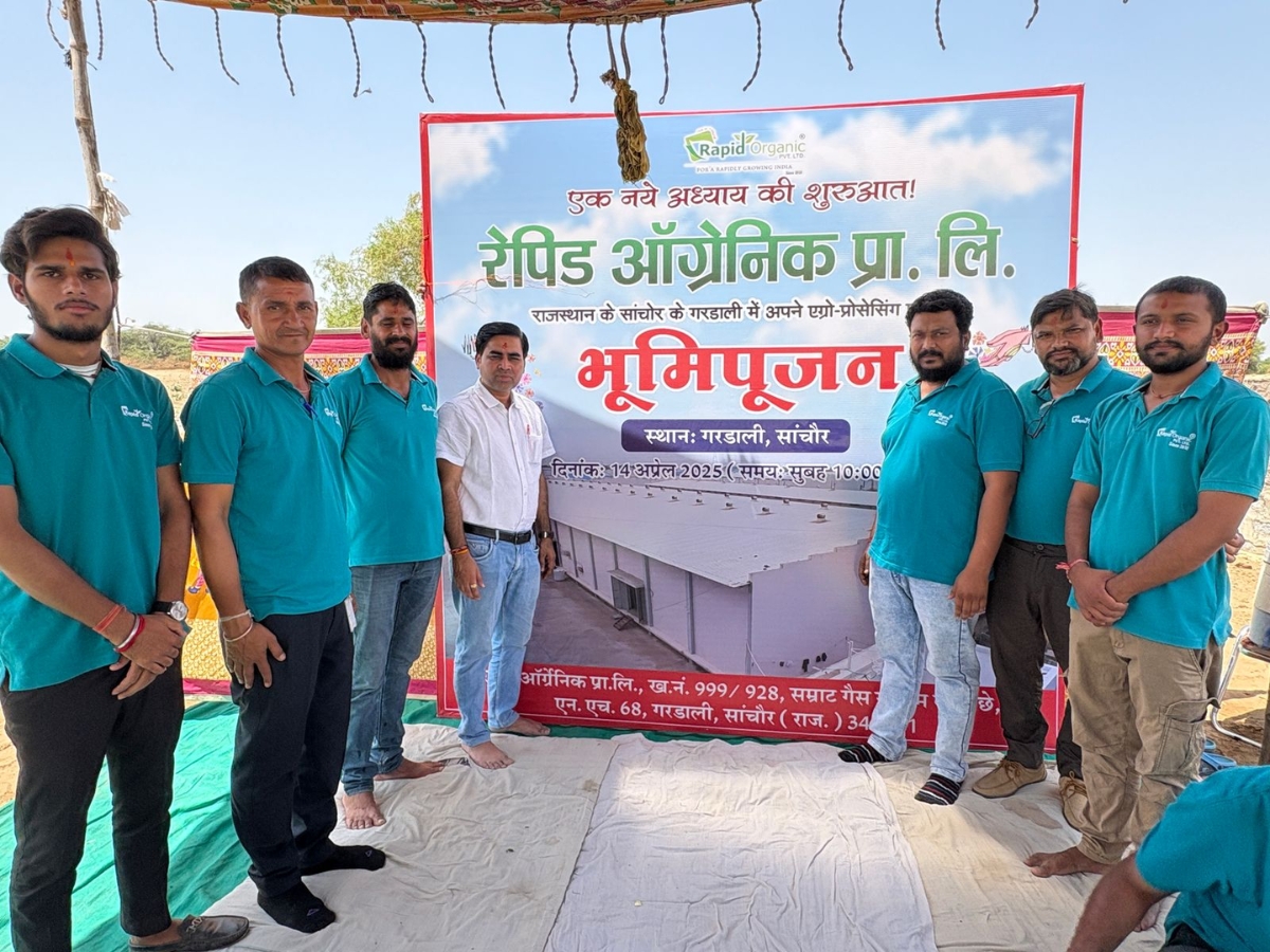 Rapid Organic Breaks Ground on Mega Herbal Tea Plant in Rajasthan