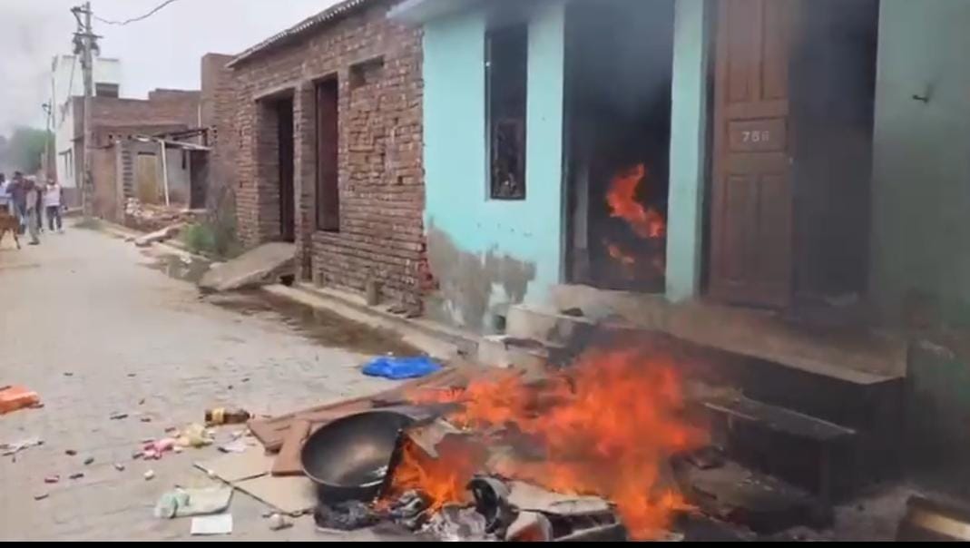 Houses of Muslim family set afire in Bhiwani village