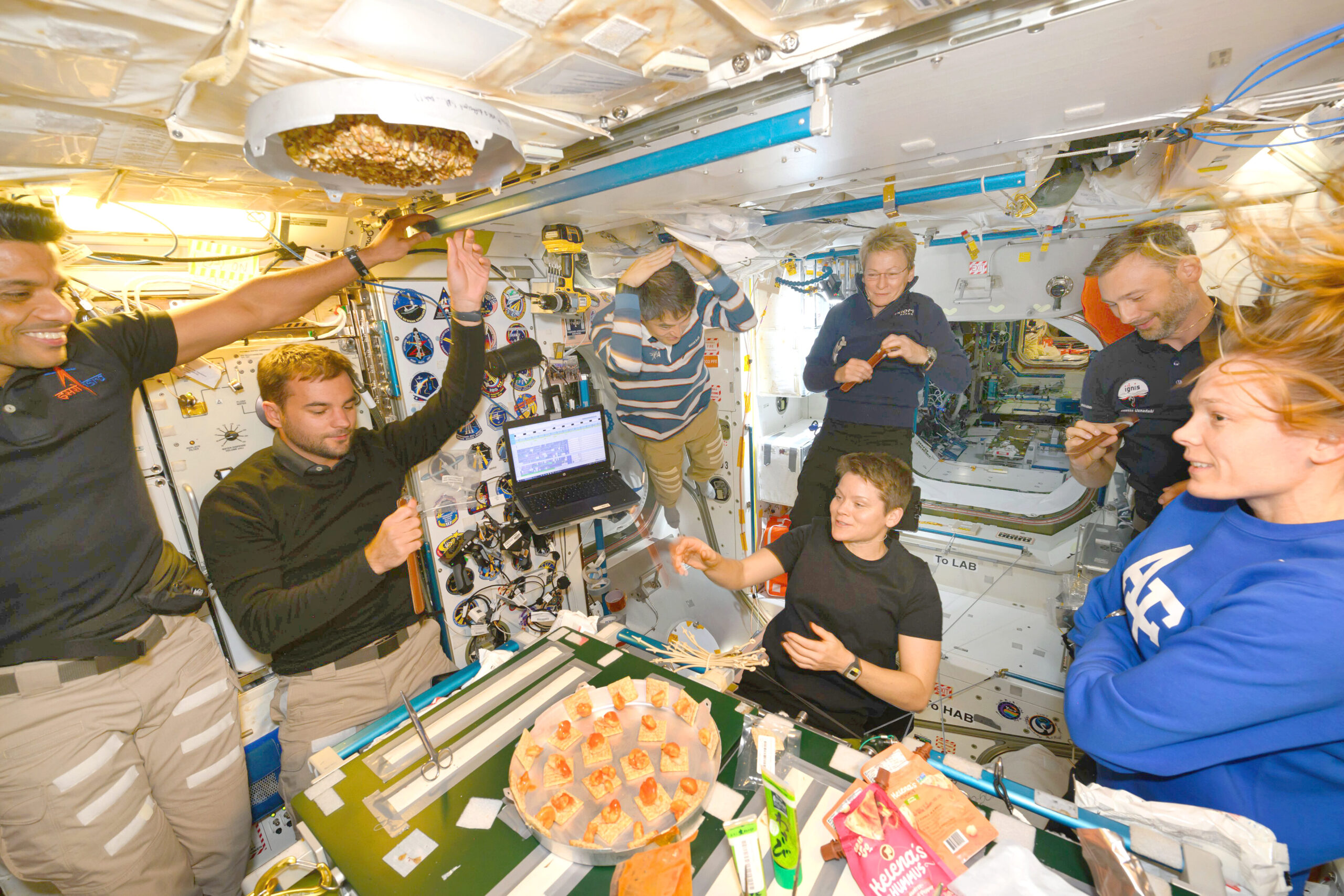 Axiom-4 mission: 425 km above Earth, astronauts share bonhomie over fajitas, cake, and stories