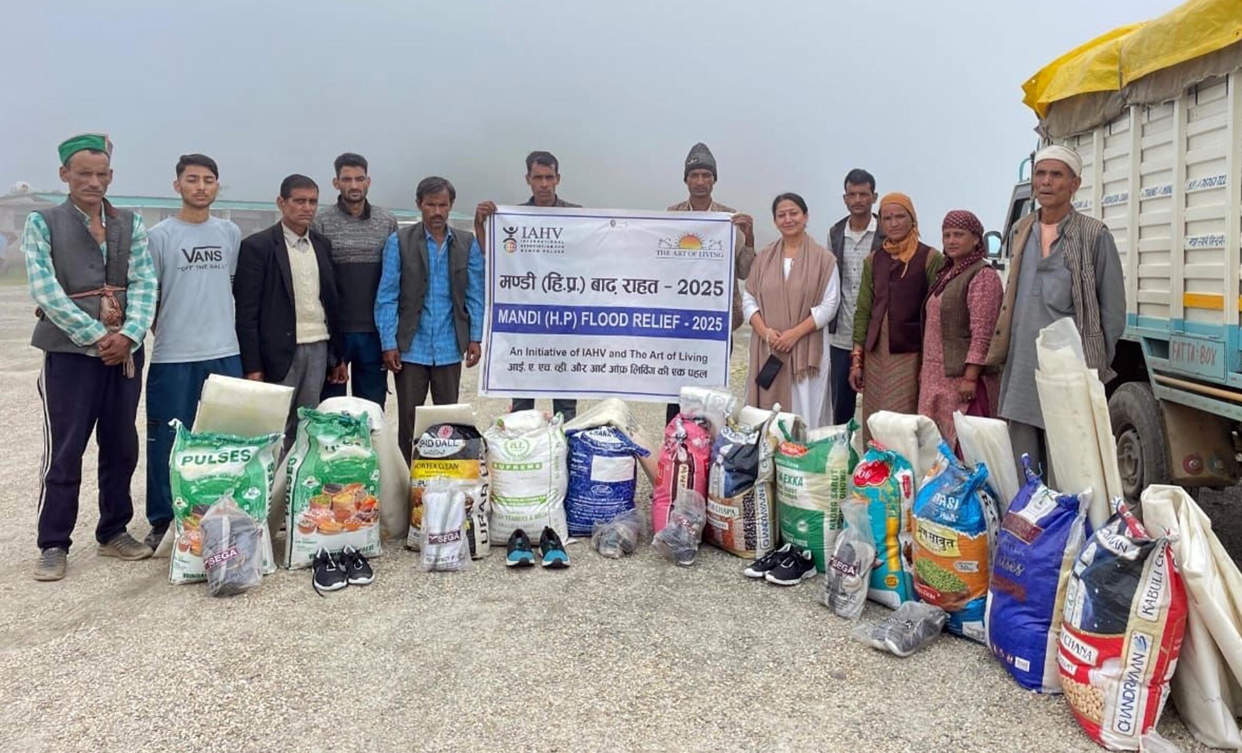 Mandi Floods: Art of Living, IAHV Extend Lifeline to Devastated Villages