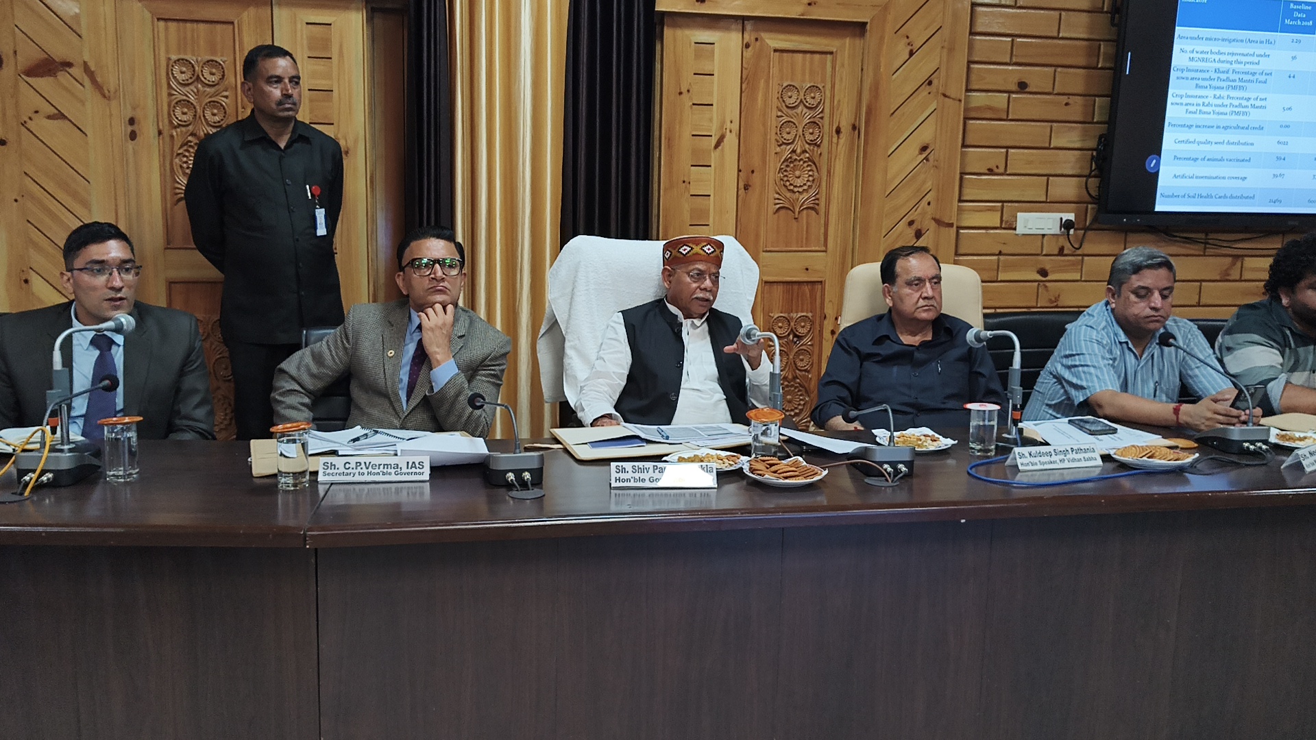 Chamba's Ascent: Governor Reviews Aspirational District Progress