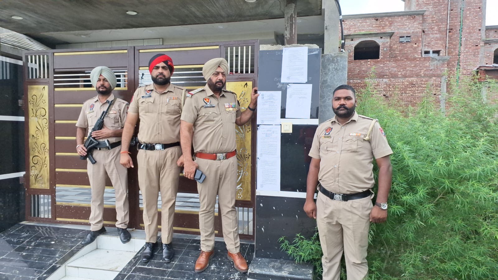 Mother-son duo’s Rs 70-lakh property funded through drug trade seized by cops in Punjab’s Goraya