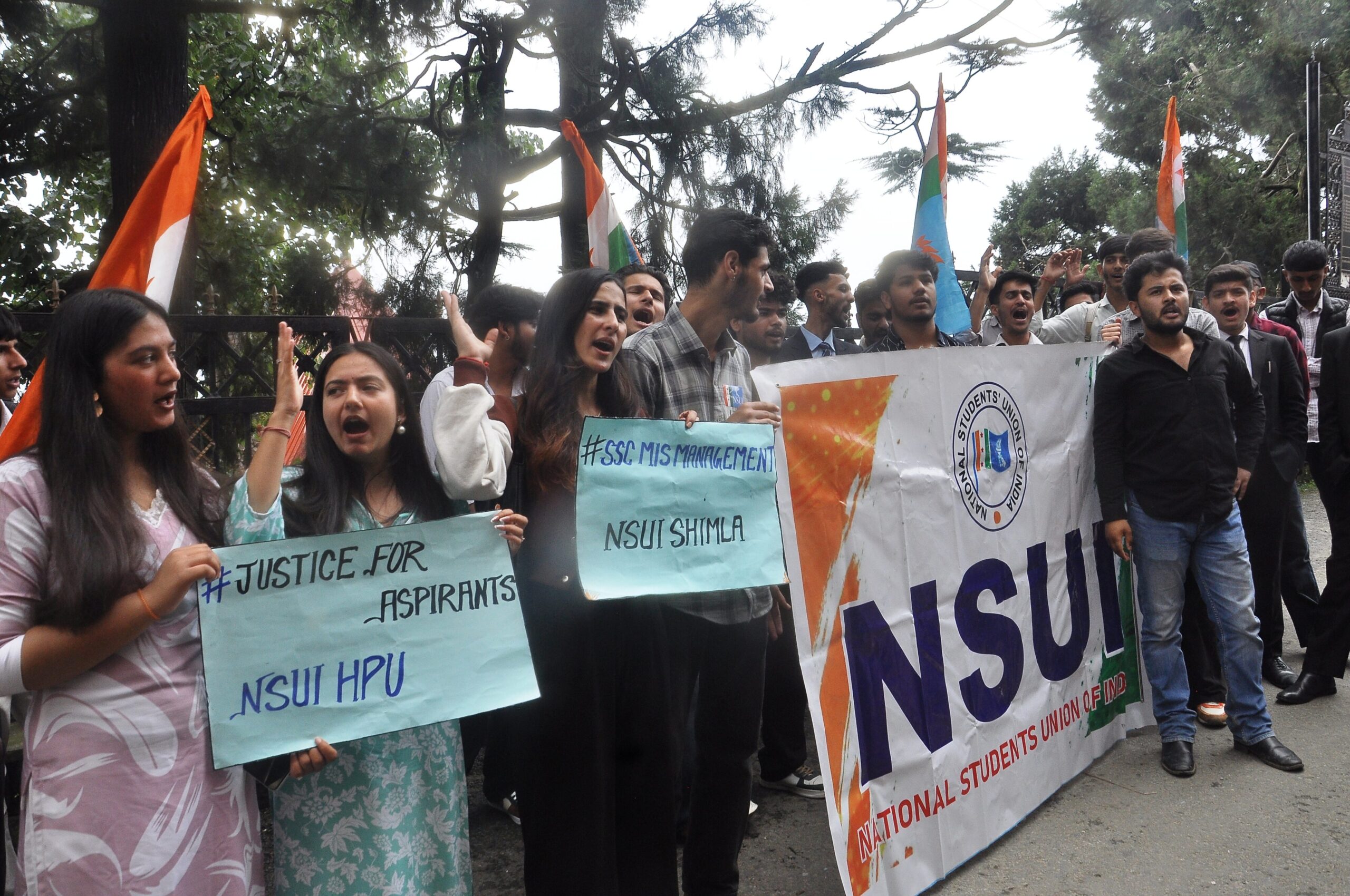 NSUI protests SSC exam irregularities