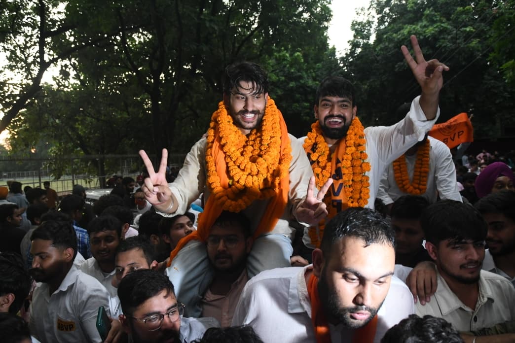 ABVP Breaks 48-Year-Old PU Barrier: Historic Win in Campus Polls