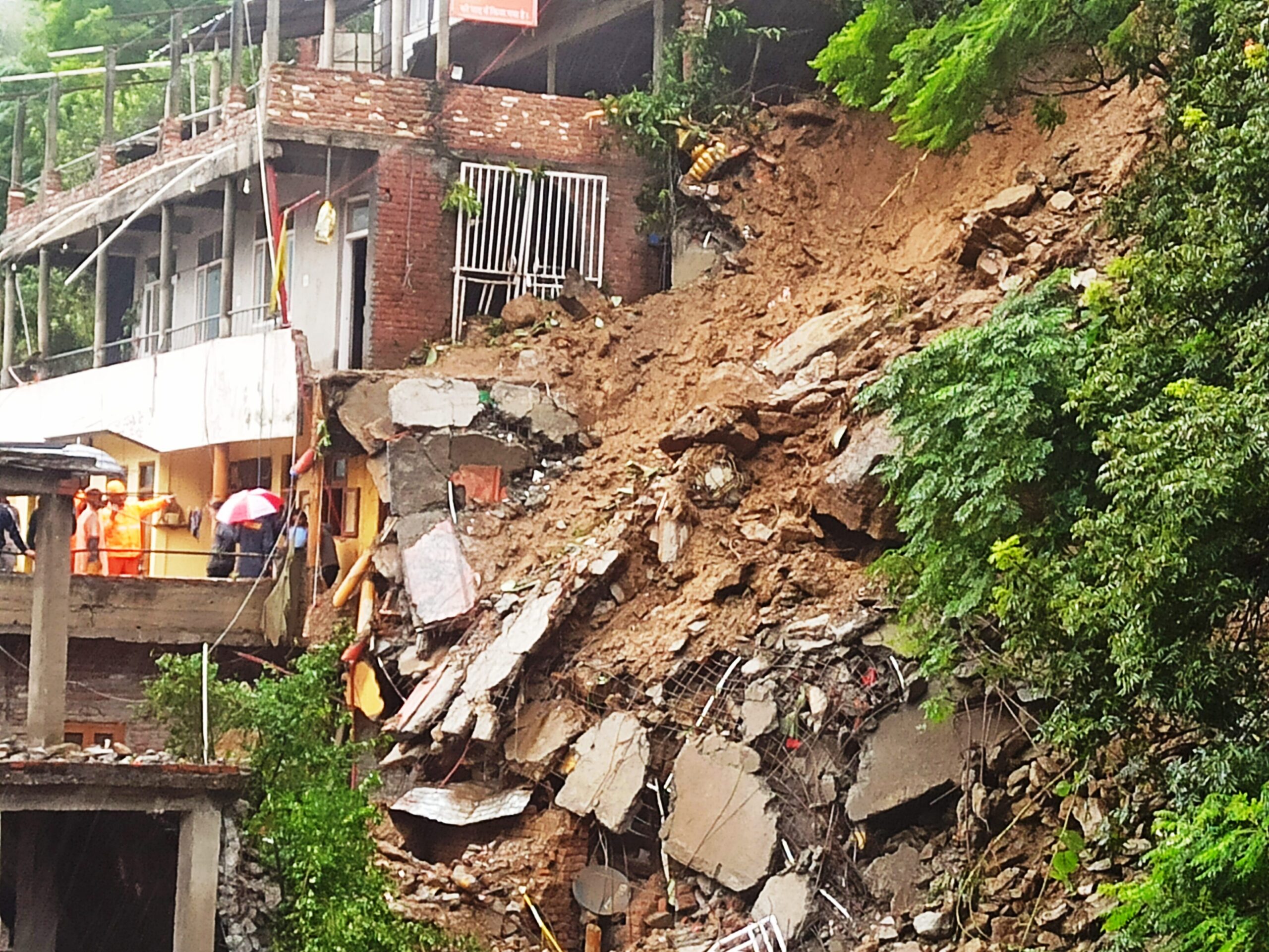 Homes reduced to rubble, two feared buried in Kullu landslide