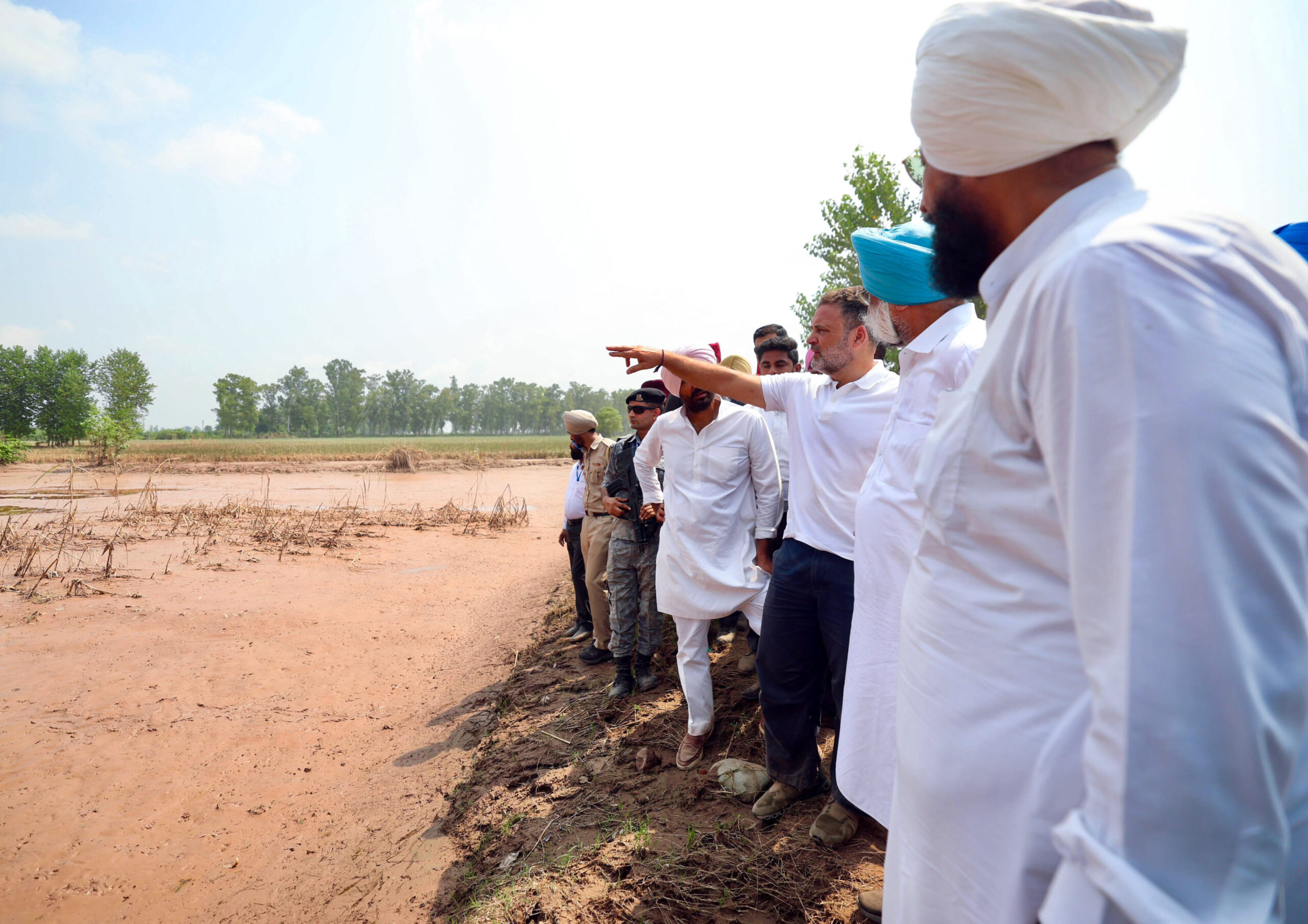 ‘Is it not India?’: Rahul Gandhi argues with Punjab cops when stopped from visiting flood-hit border village